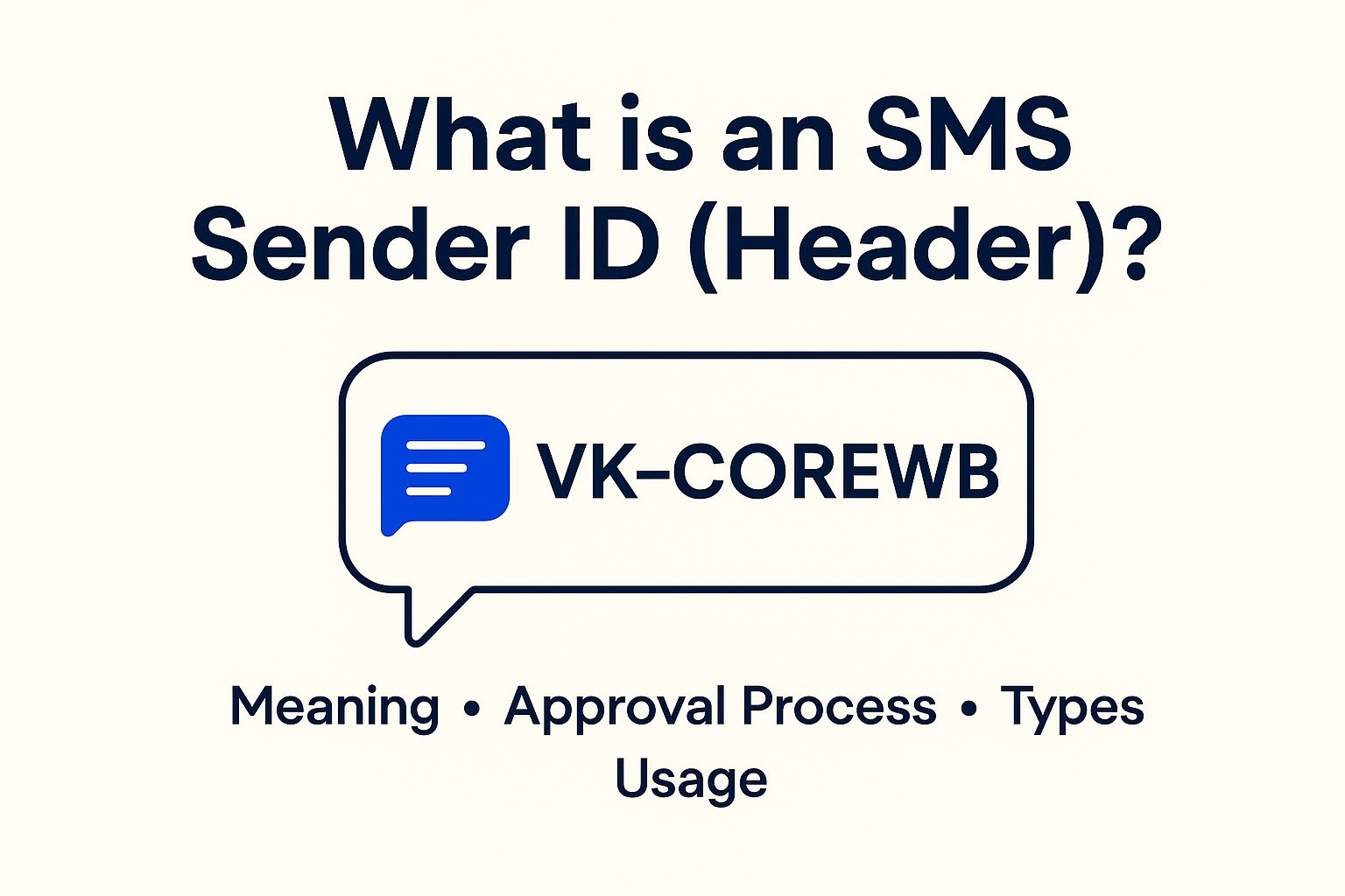 Understanding SMS Sender ID (Header): Types, Approval Process, Usage & More